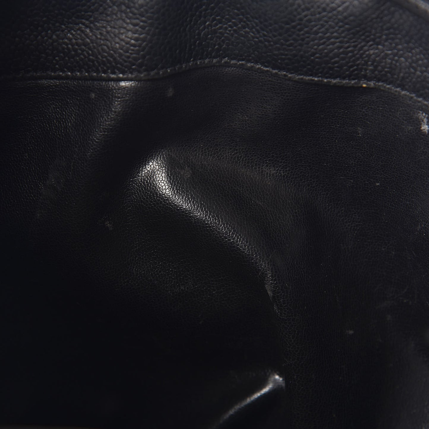 Caviar CC Drawstring Shoulder Bag Black