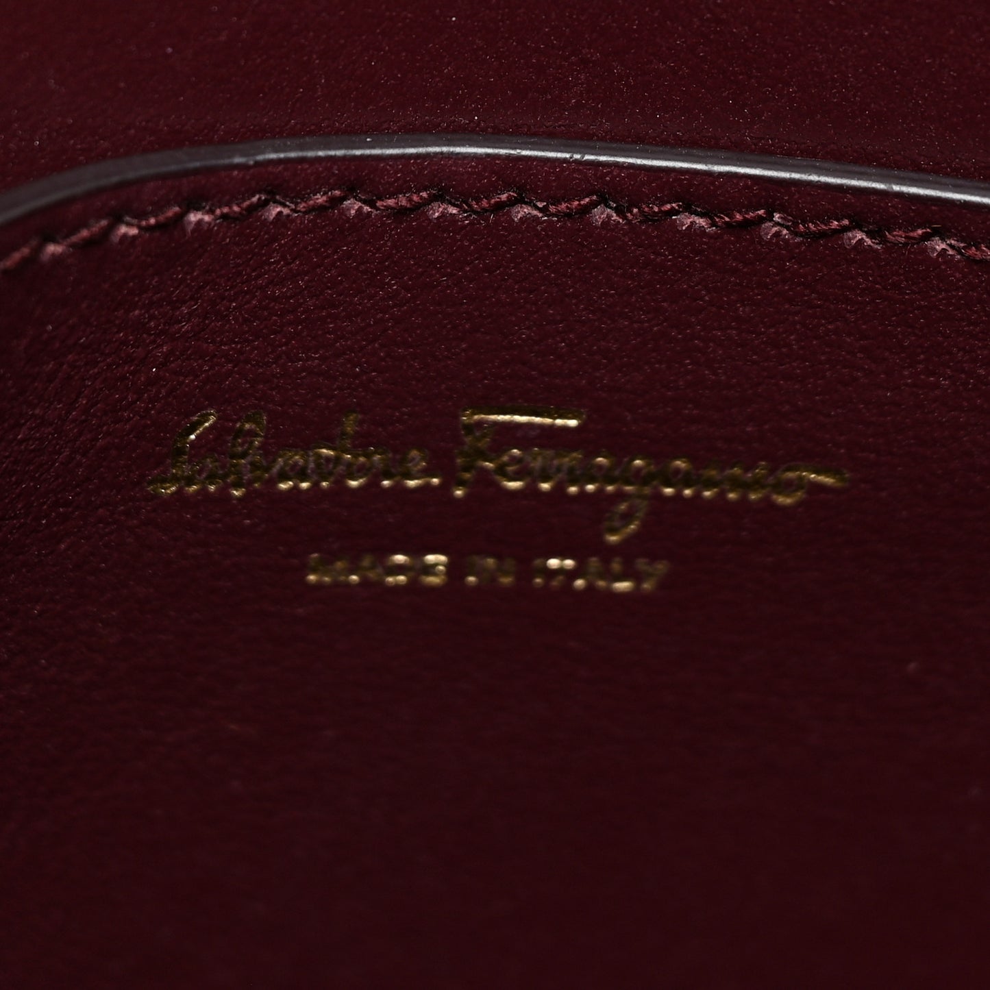 Calfskin Small Vela Flap Bag Wine
