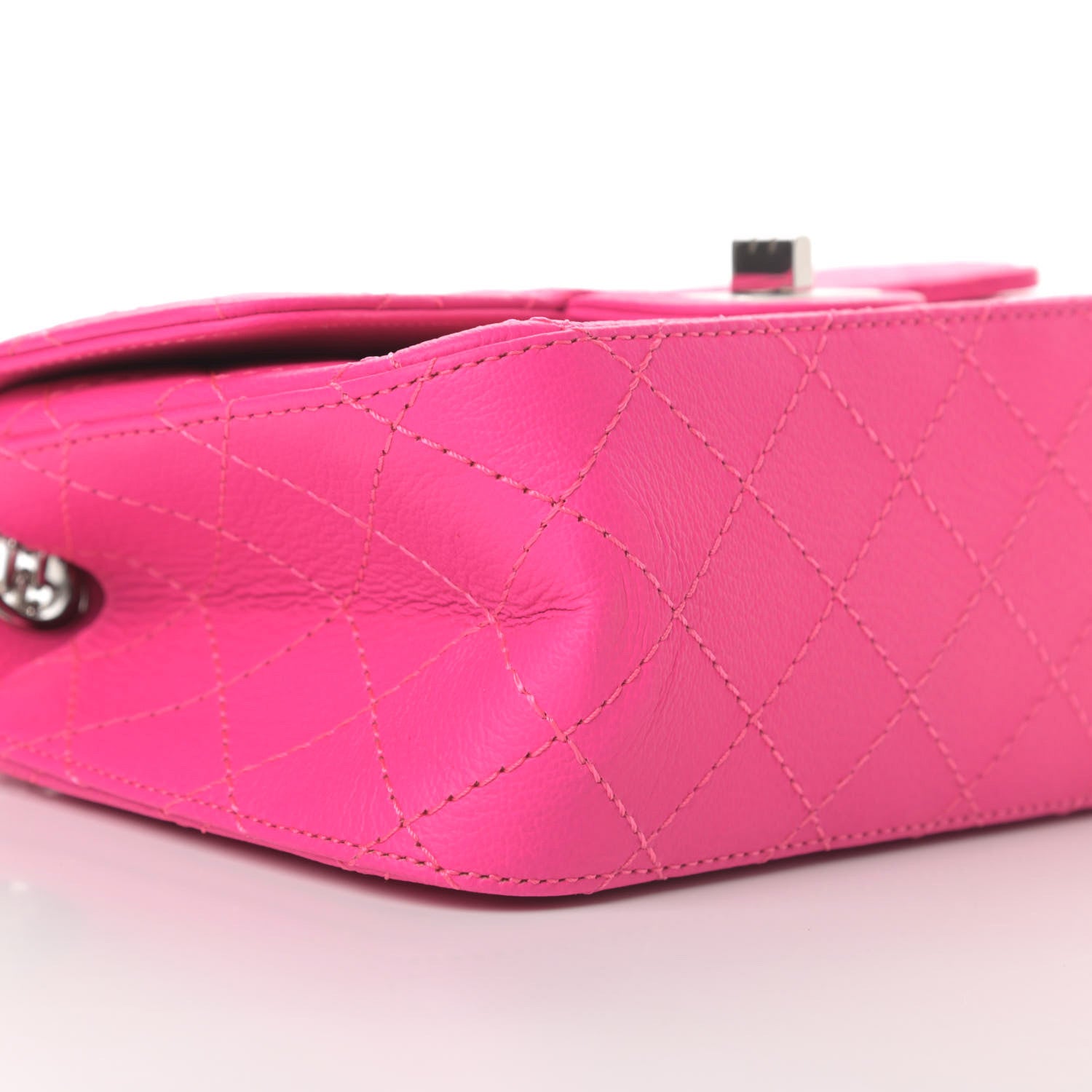 Chanel Goatskin Quilted 2.55 Reissue Mini Flap Fluorescent Pink 8 of 13