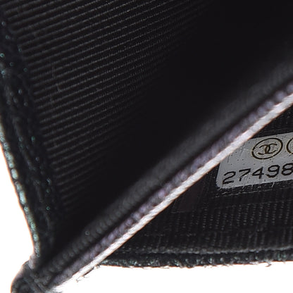 Chanel Iridescent Caviar Quilted Flap Card Holder Black 8 of 9
