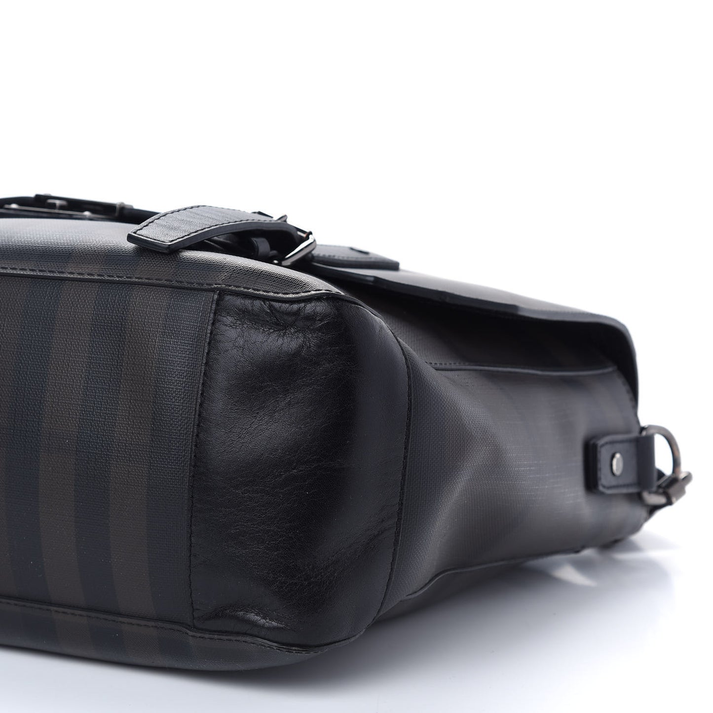Smoked Check Messenger Bag Black