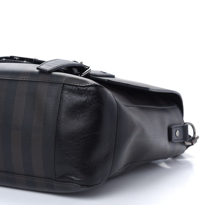 Burberry Smoked Check Messenger Bag Black 8 of 12