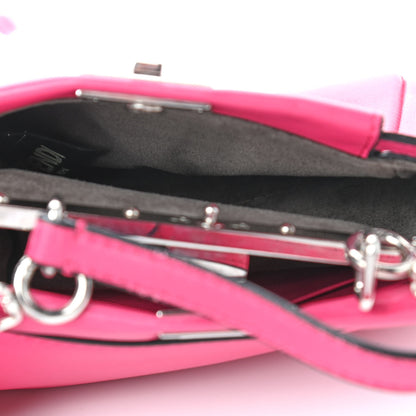 Fendi Shiny Nappa Micro Peekaboo Iconic Satchel Fuxia 4 of 4