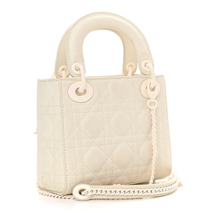 Christian Dior Ultra Matte Calfskin Cannage Mini Lady Dior White 3 of 13