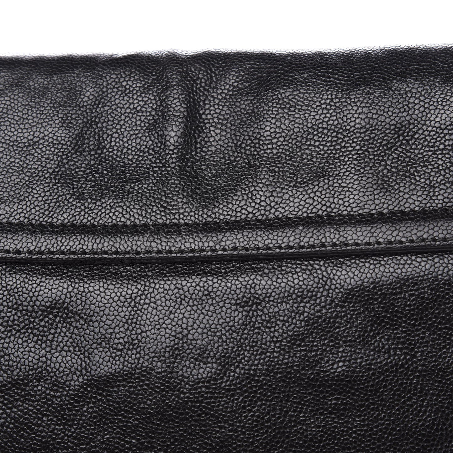 Glazed Caviar Pocket In The City Tote Black