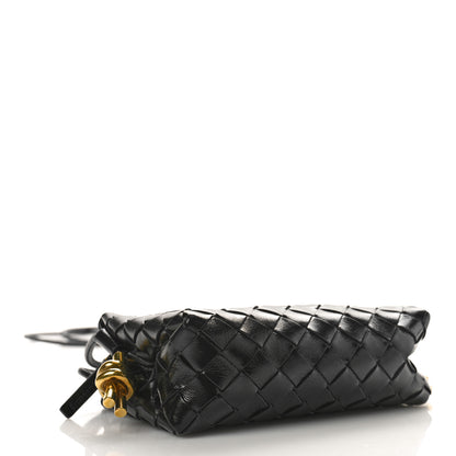 Bottega Veneta Nappa Intrecciato Metallic Knot Mini Loop Camera Bag Black 4 of 9