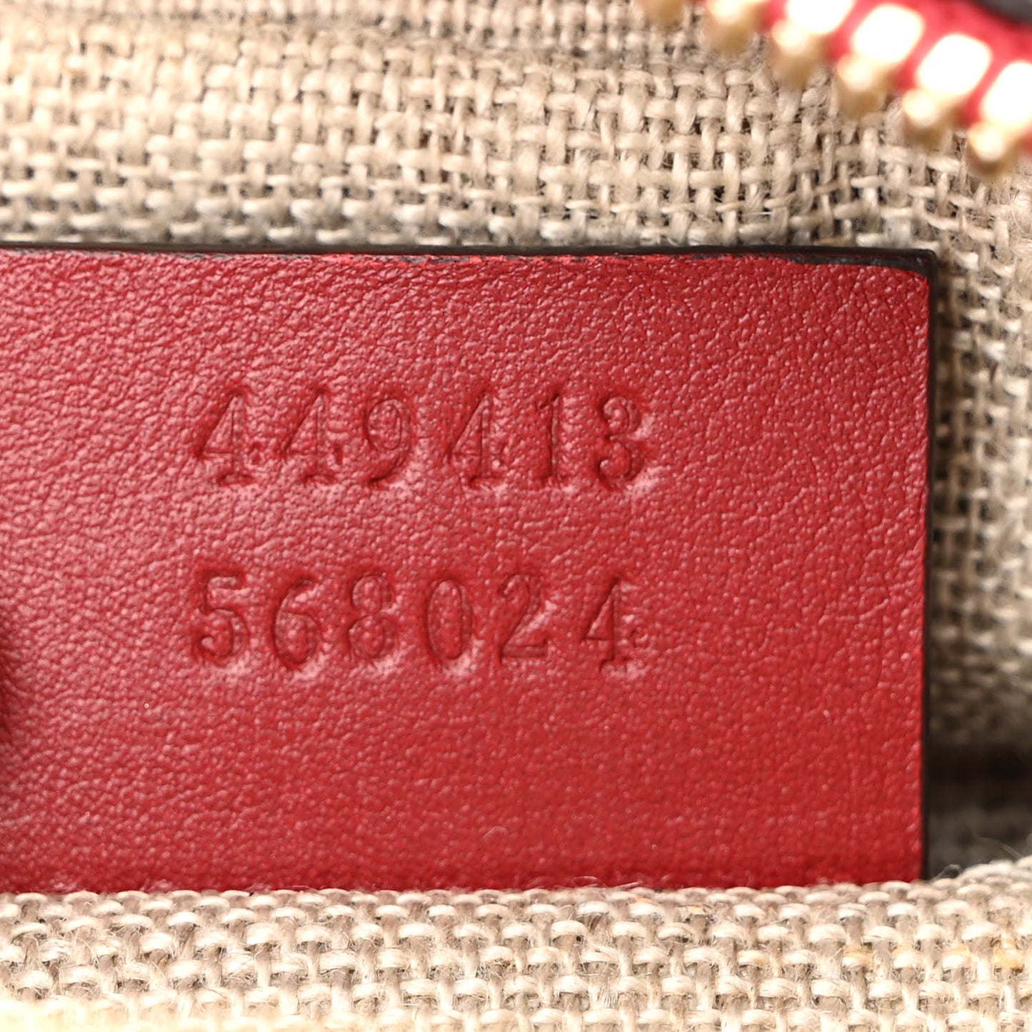Microguccissima Mini Bree Messenger Bag Red
