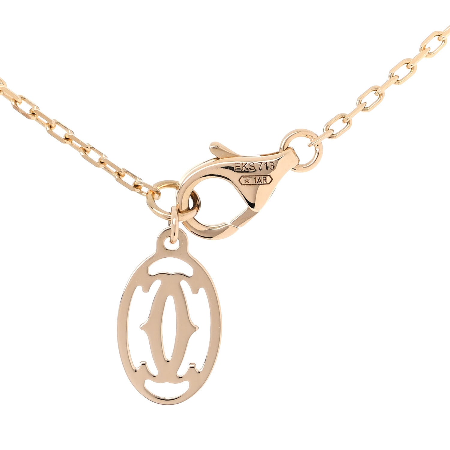 Cartier 18K Yellow Gold Diamond SM D'Amour Pendant Necklace 4 of 5