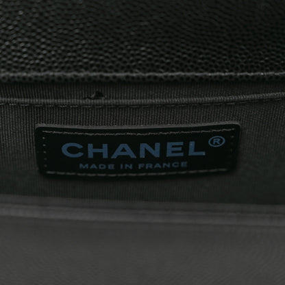 Chanel Caviar Quilted Medium Boy Flap Black 6 of 9