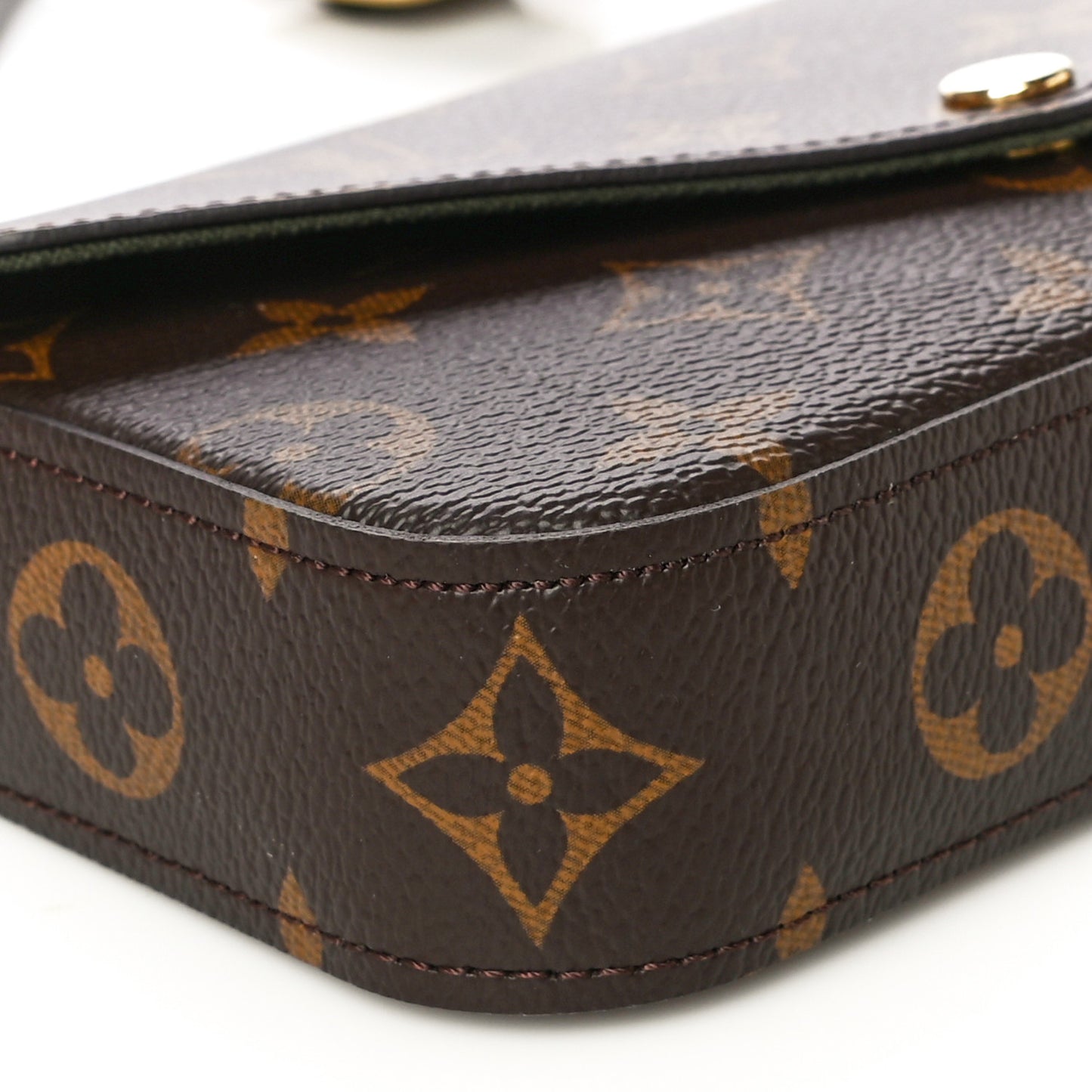 Monogram Felicie Strap & Go Kaki
