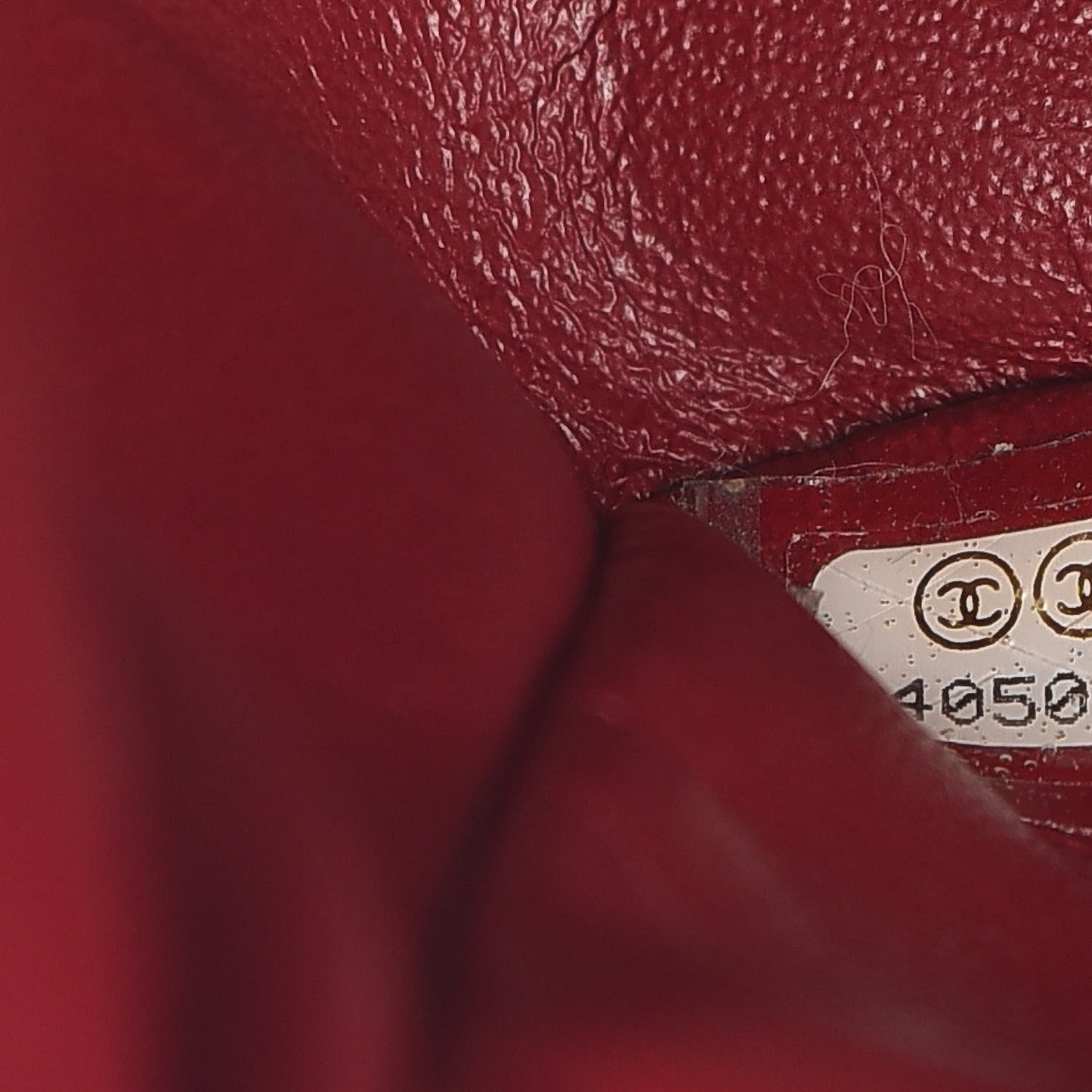 Caviar Quilted Jumbo Single Flap Dark Red