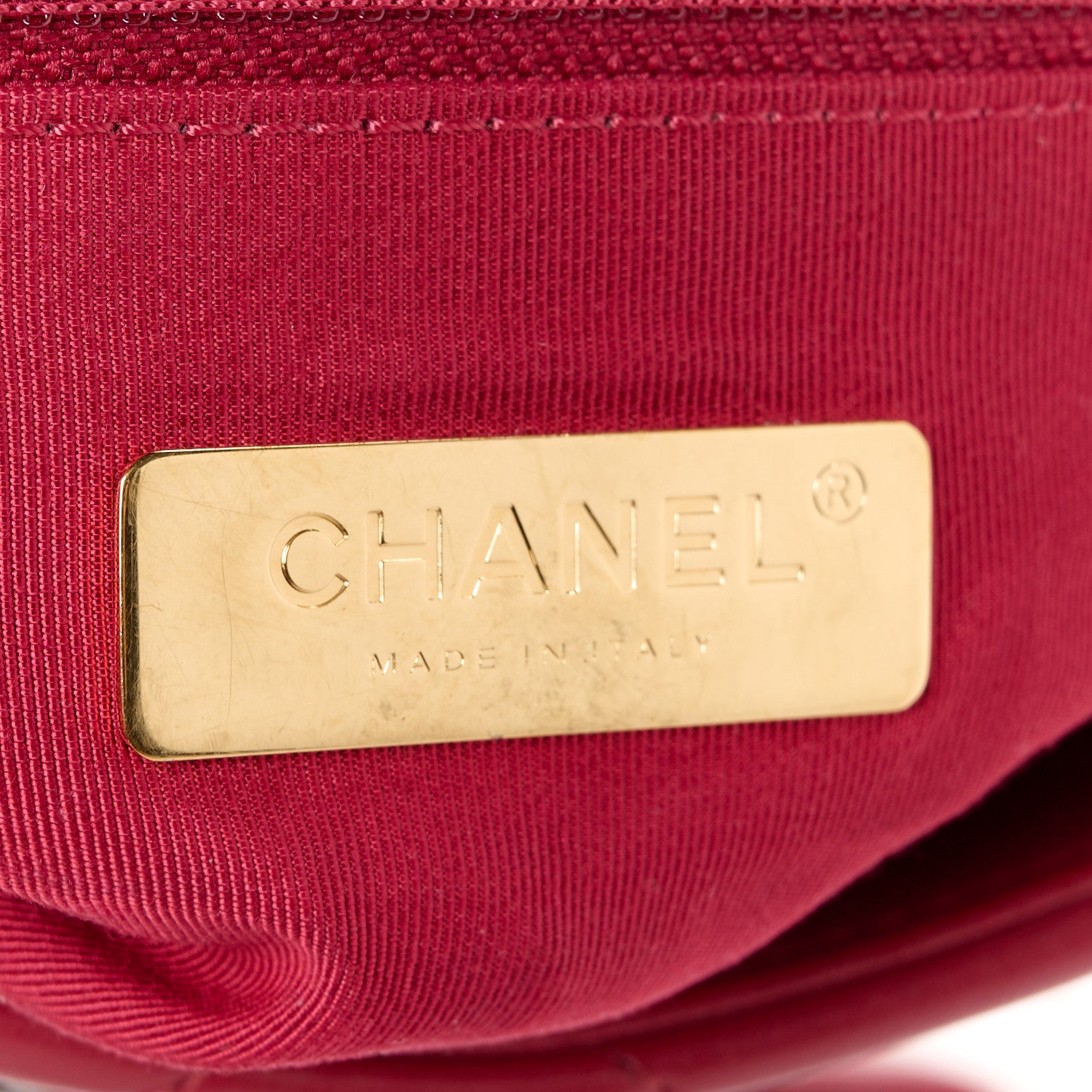 Chanel Goatskin Quilted Medium Chanel 19 Flap Red 6 of 10