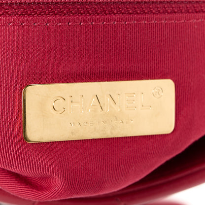 Chanel Goatskin Quilted Medium Chanel 19 Flap Red 6 of 10