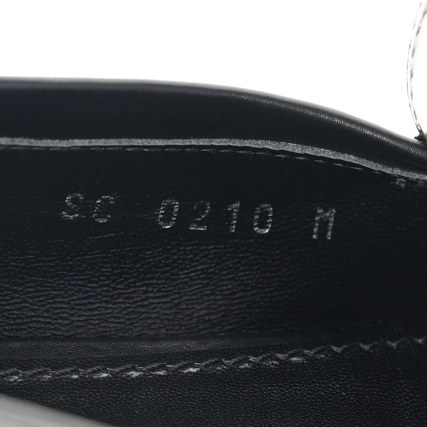 Louis Vuitton Calfskin Upper Case Flat Loafer 38 Black 1709900