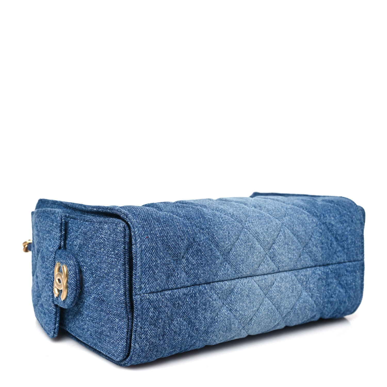 Chanel Washed Denim Quilted Mini Chanel 25 Handbag Blue 4 of 10
