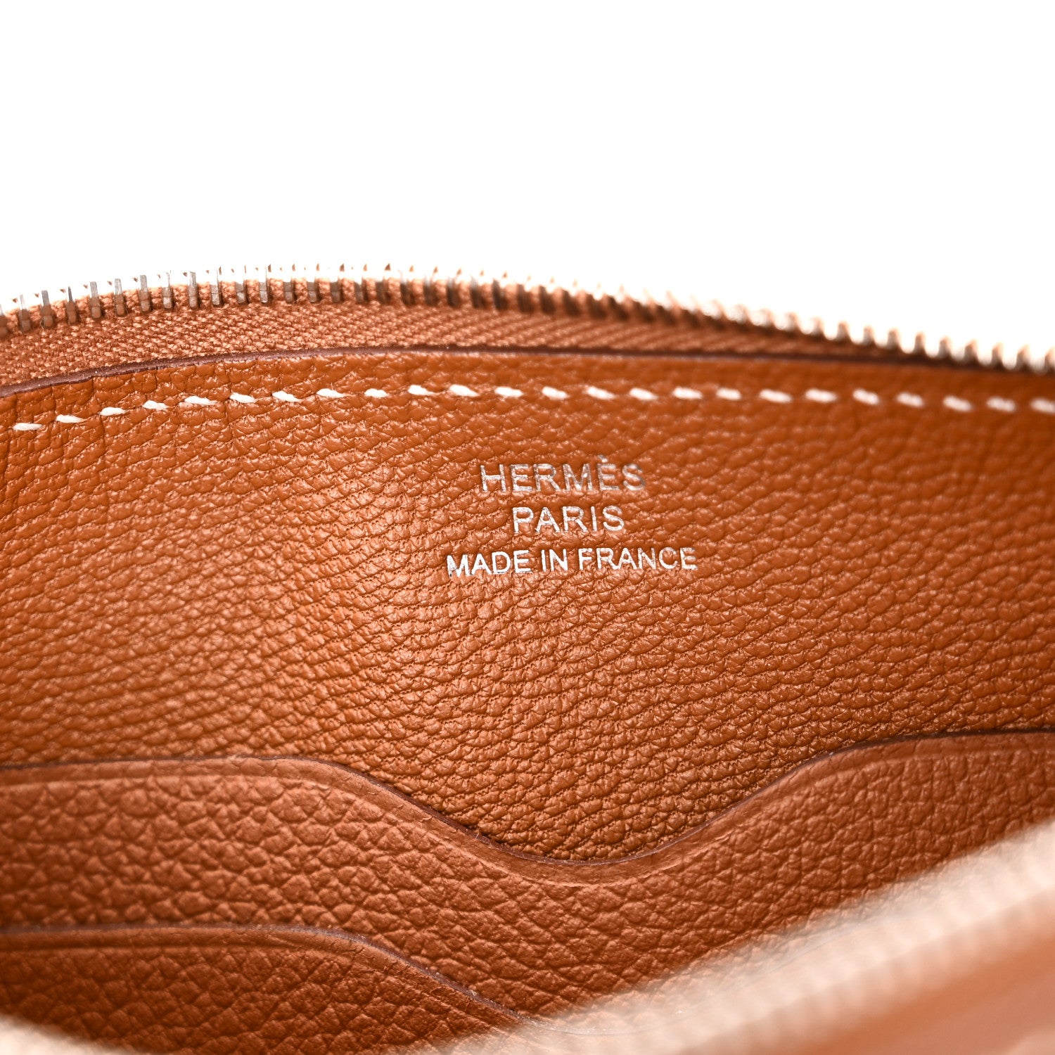 Hermes Evercolor Chaine d'Ancre Zipengo Pochette To Go Gold 5 of 9