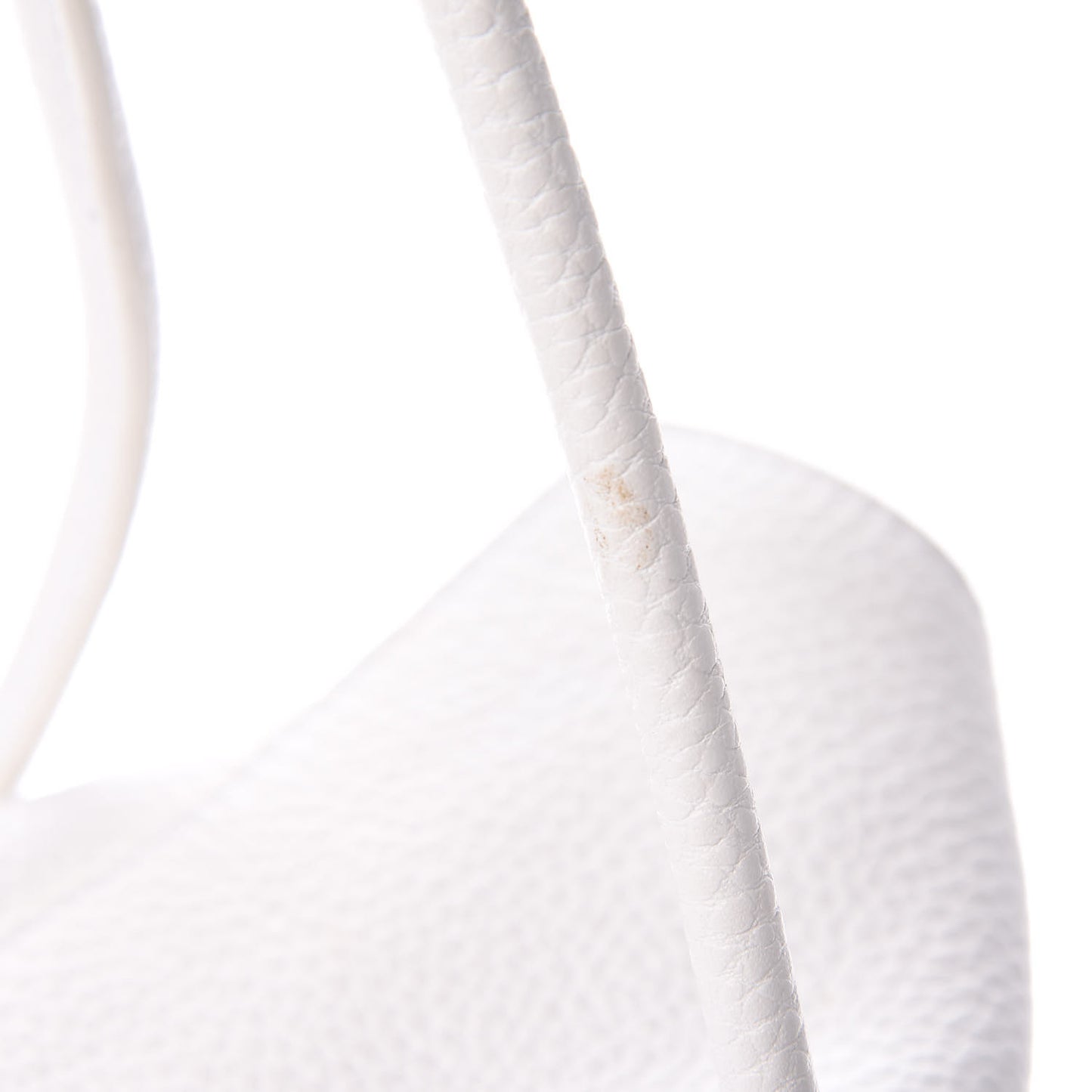 London Grainy Calfskin Medium Baynard Tote White