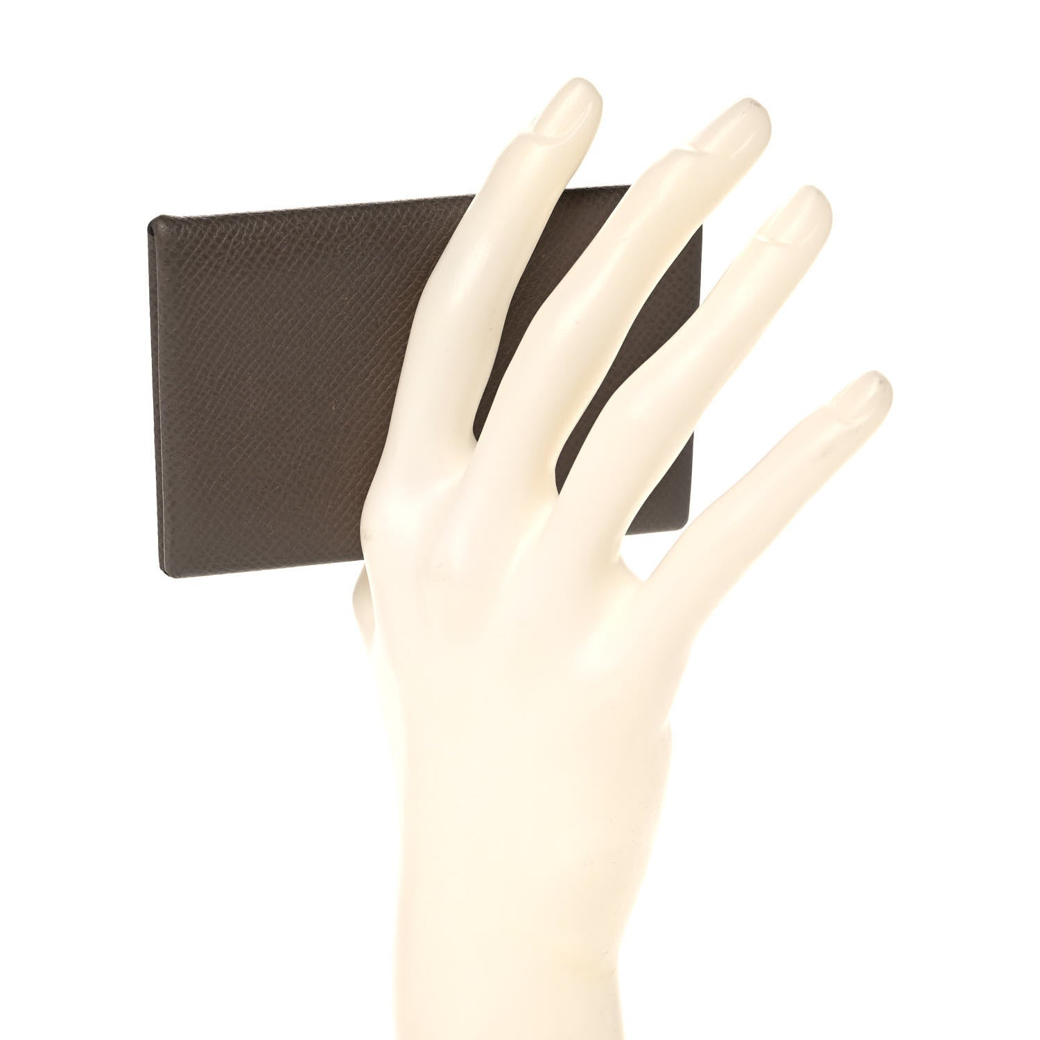 Hermes Epsom Calvi Card Case Etoupe 2 of 10