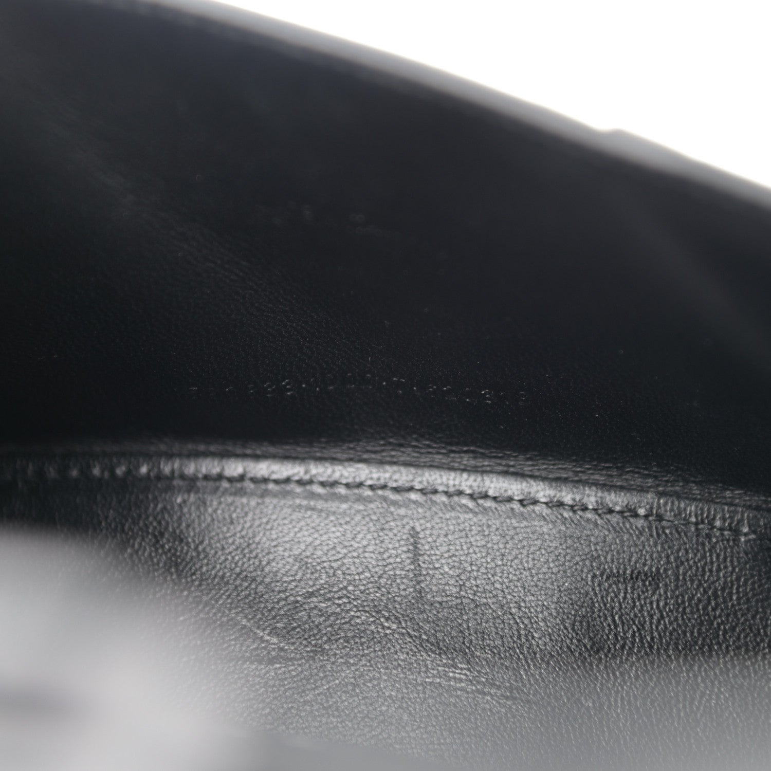 Balenciaga Shiny Calfskin Monochrome Crocodile Embossed Hourglass Top Handle Bag XS Black 7 of 11
