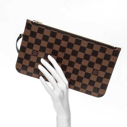 Louis Vuitton Damier Ebene Neverfull MM GM Pochette 2 of 7