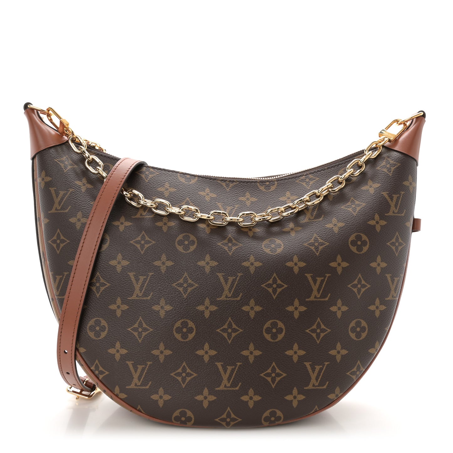 Reverse Monogram Loop Hobo