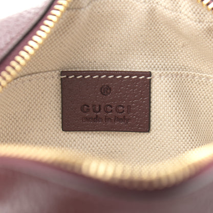 Gucci Monogram Textured Dollar Calfskin Web Mini Ophidia Shoulder Bag Sahara Rubino Chardonnay 9 of 10