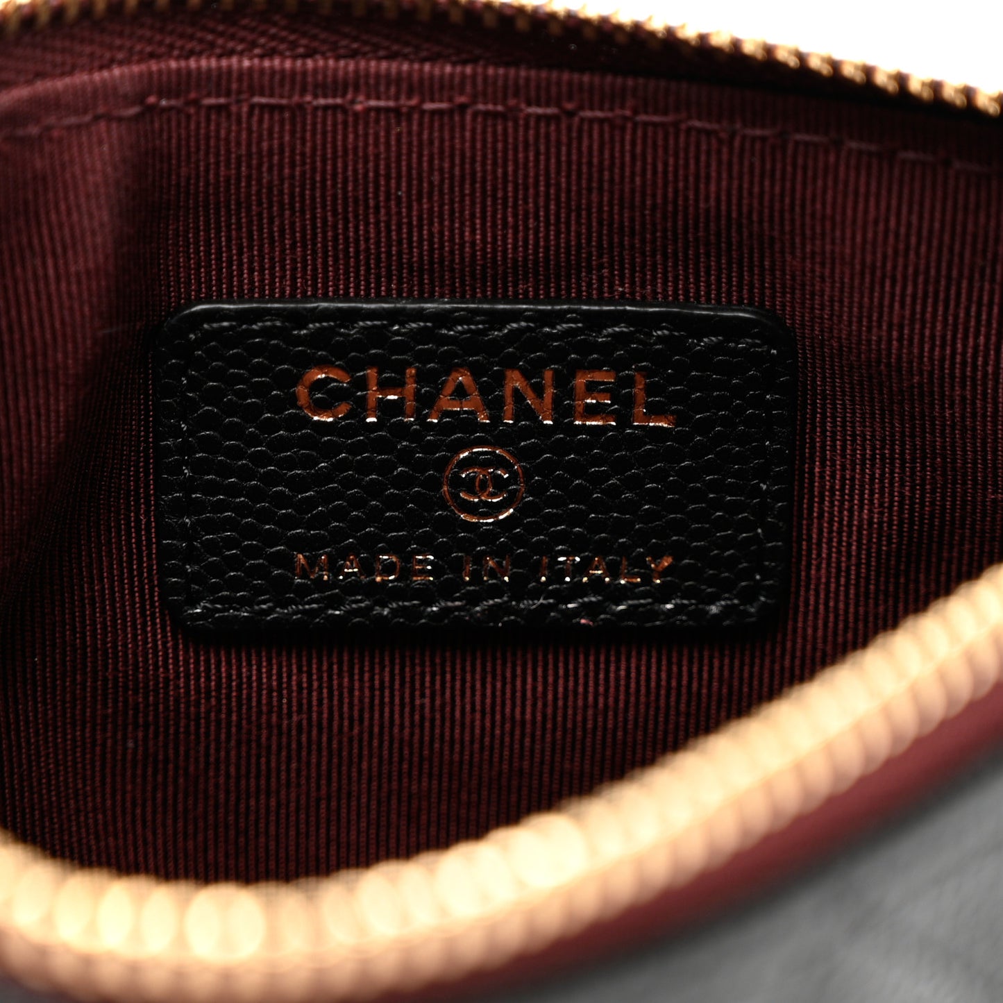 Caviar Quilted Small Cosmetic Case Black