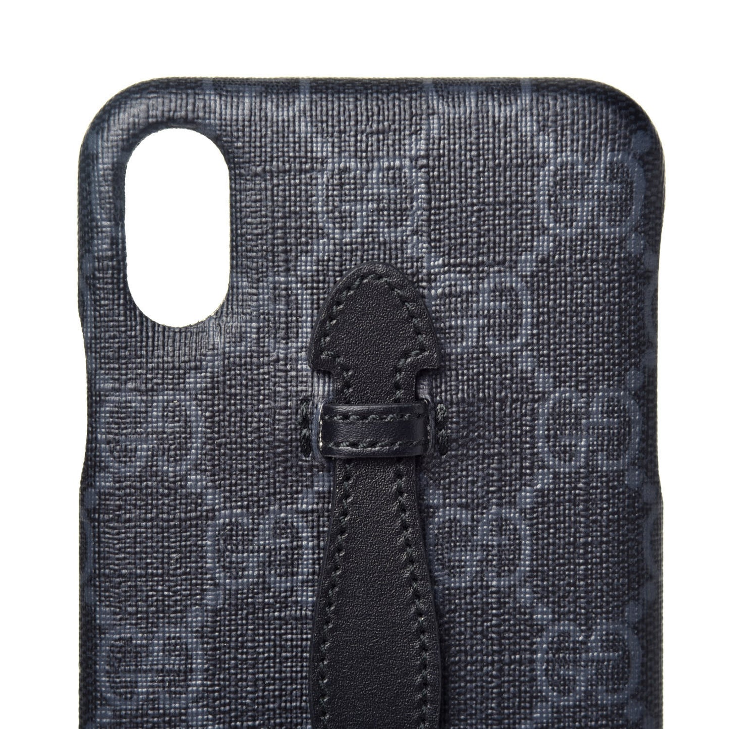 GG Supreme Monogram Top Handle iPhone XS Max Case Black