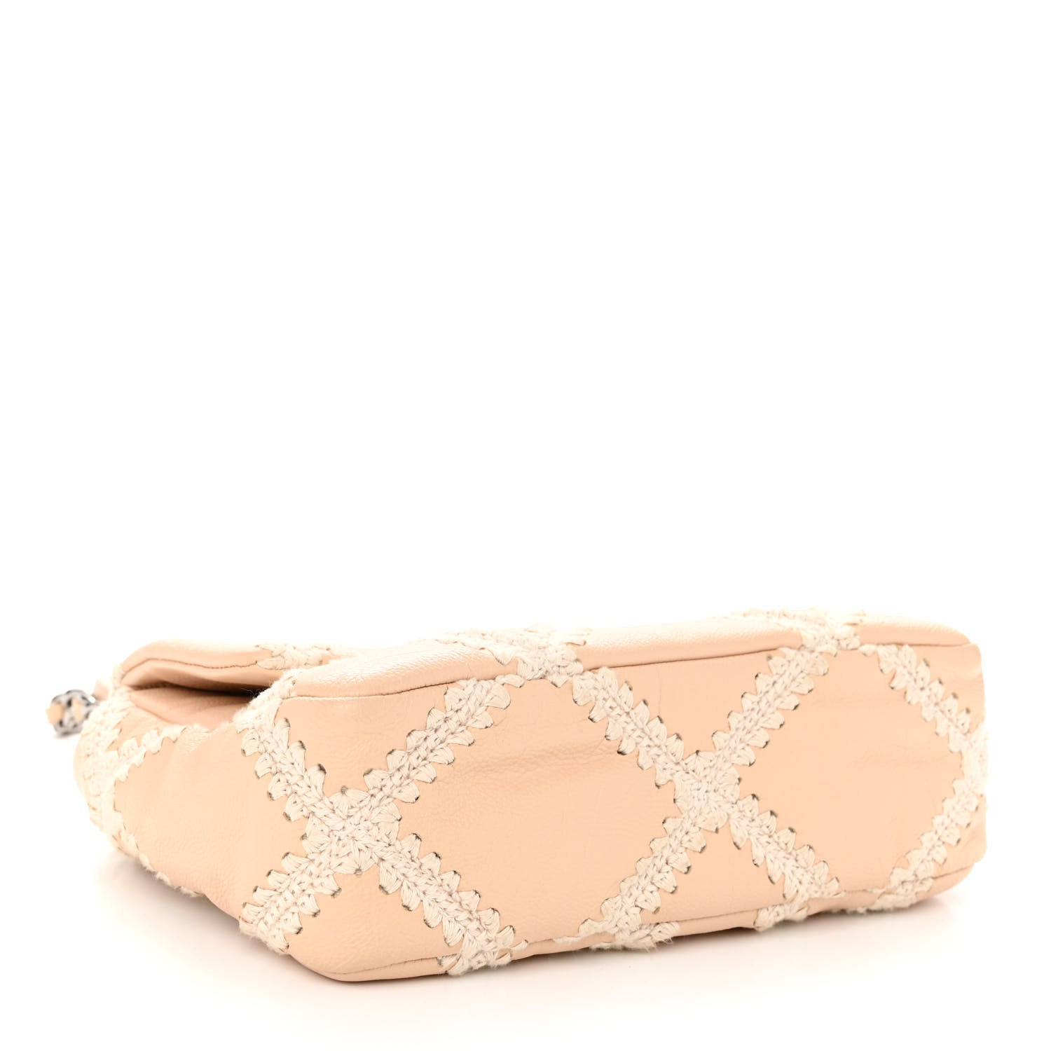 Chanel Calfskin Crochet Medium Chanel 19 Flap Beige 4 of 9