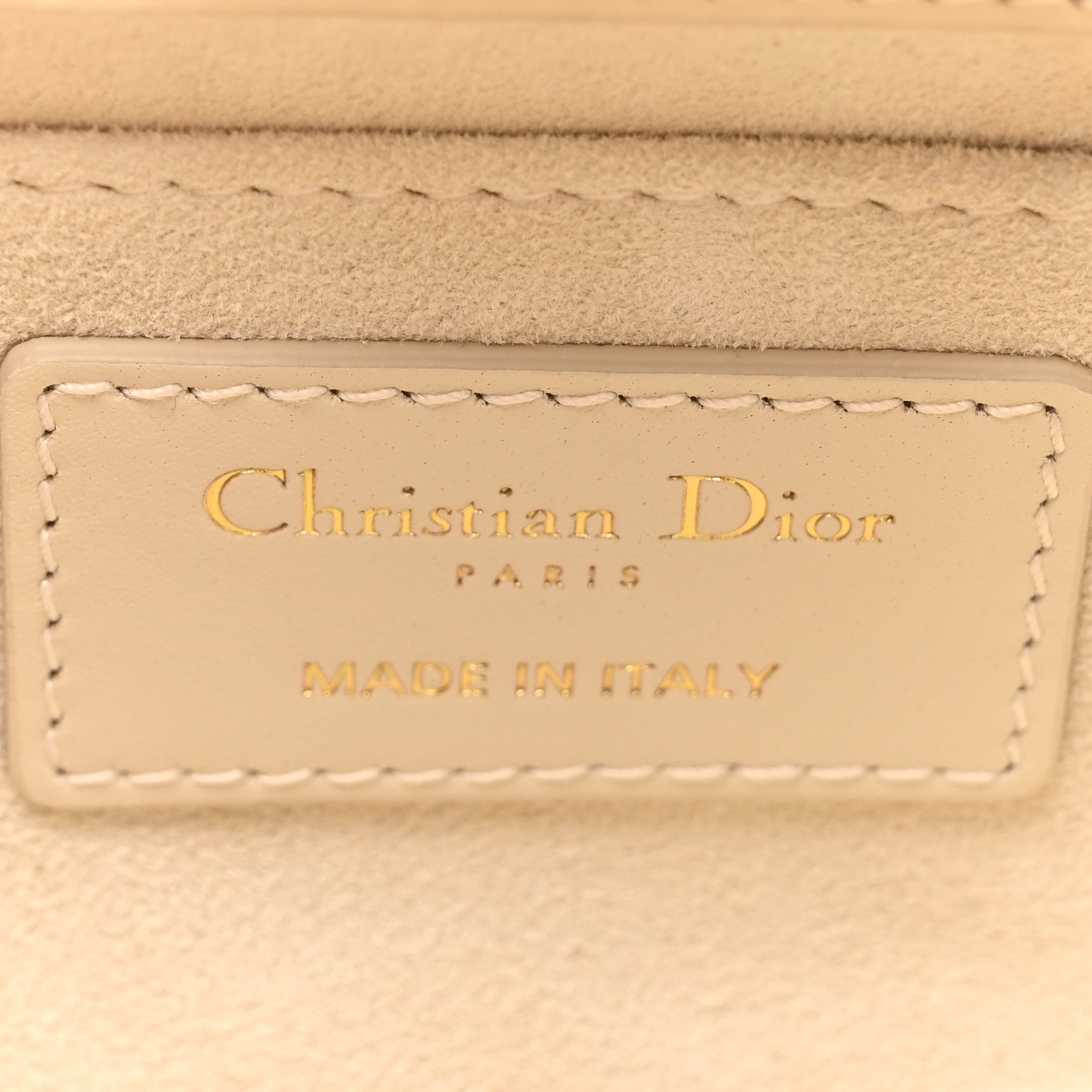 Christian Dior Calfskin Small Key Shoulder Bag Dusty Ivory 1562498