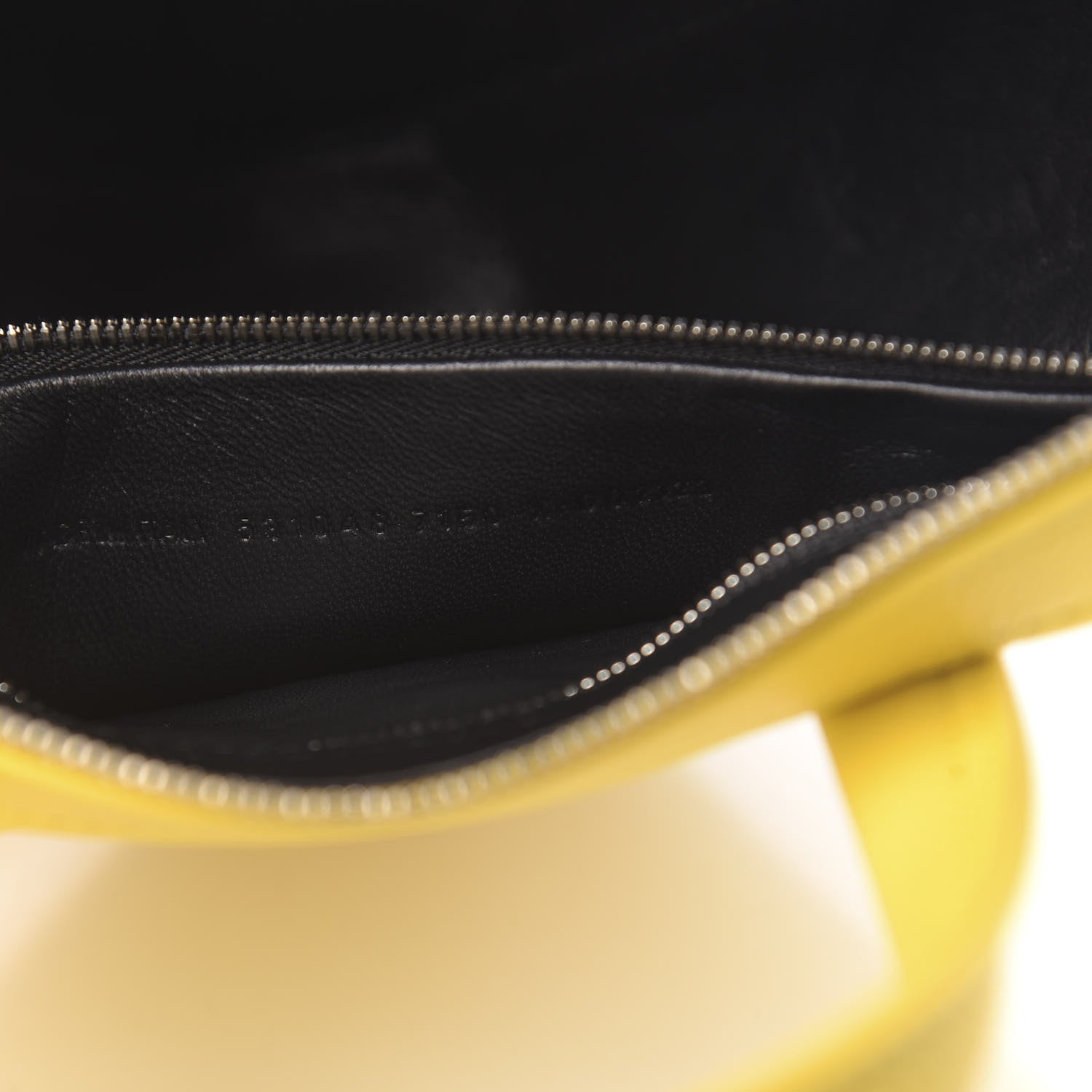 Balenciaga Shiny Day Calfskin Logo XS Triangle Duffle Jaune Black 8 of 11