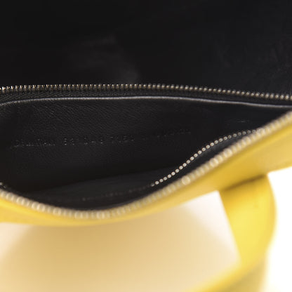 Balenciaga Shiny Day Calfskin Logo XS Triangle Duffle Jaune Black 8 of 11