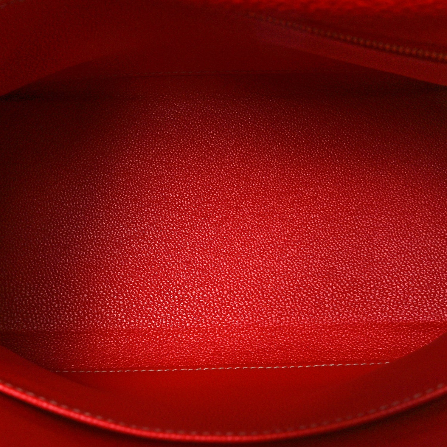 Hermes Togo Horseshoe Kelly Retourne 25 Rouge De Coeur Beton 7 of 11