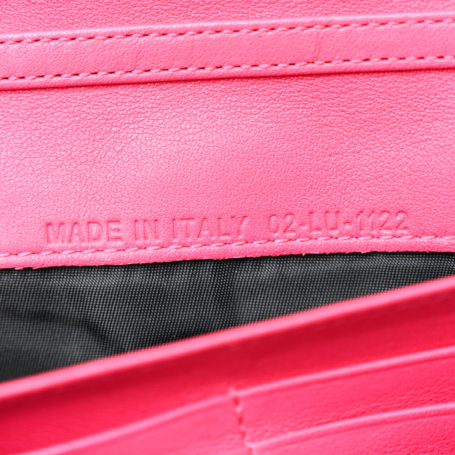 Christian Dior Patent Cannage Miss Dior Chain Wallet Fuchsia 7 of 12