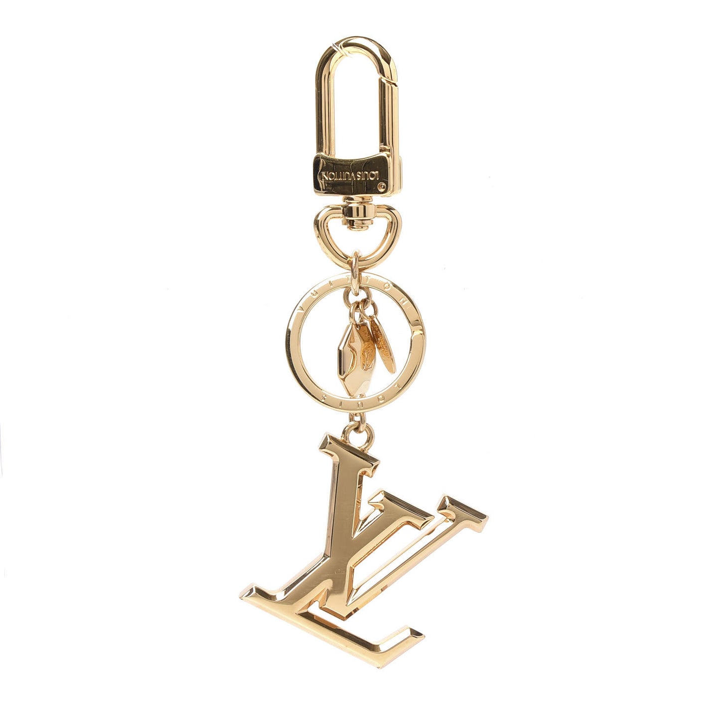 LV Facettes Bag Charm Key Holder Gold