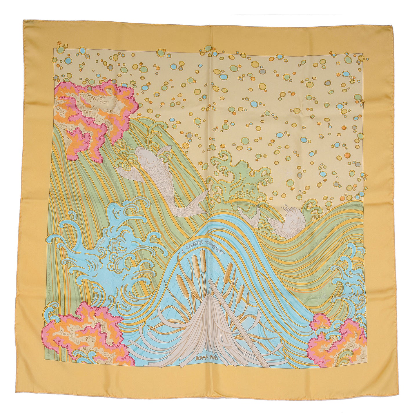 Silk A Contres Courant Scarf 90