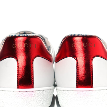 Gucci X SEGA Calfskin Ayers Mens Web Guccy Ace Sneakers 10 White 10 of 11