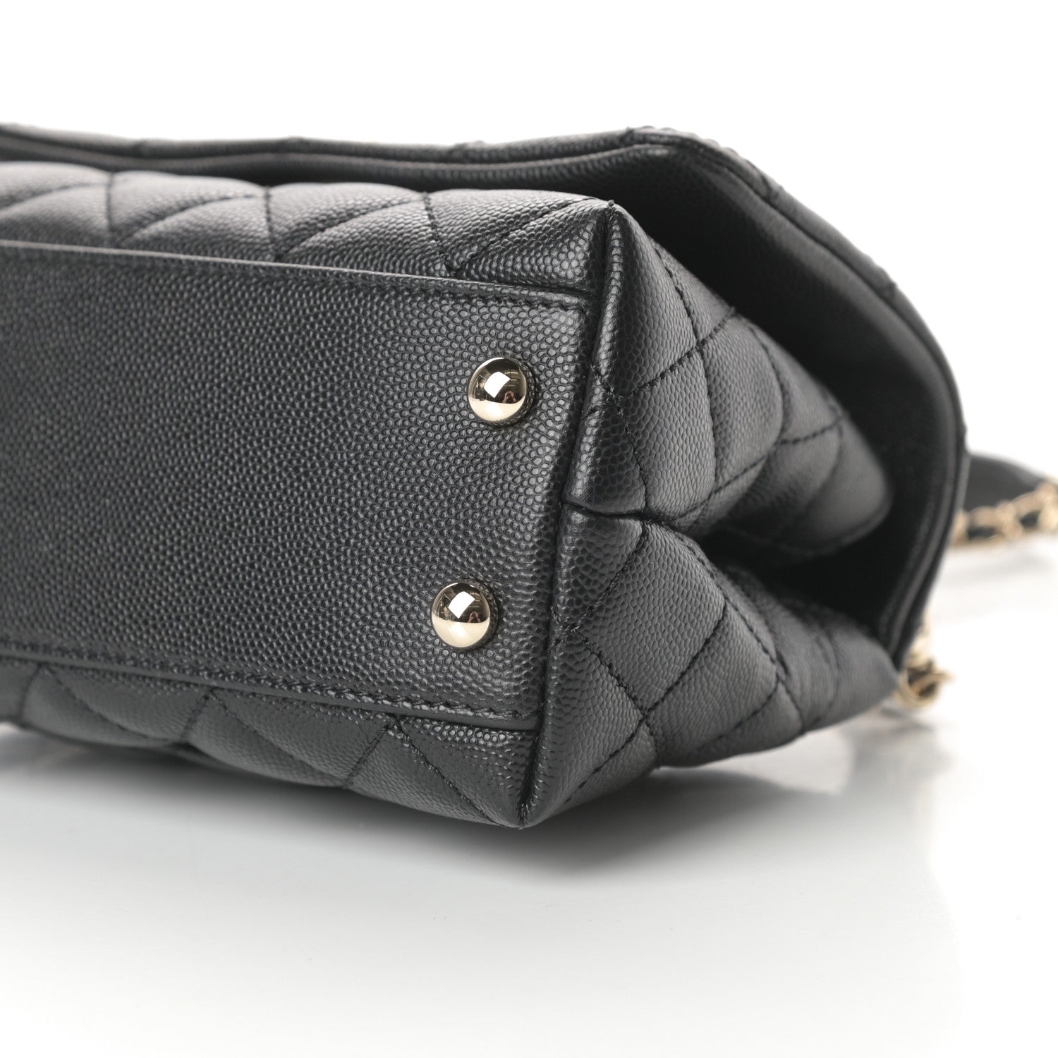 Chanel Caviar Quilted Extra Mini Coco Handle Flap Black 10 of 12