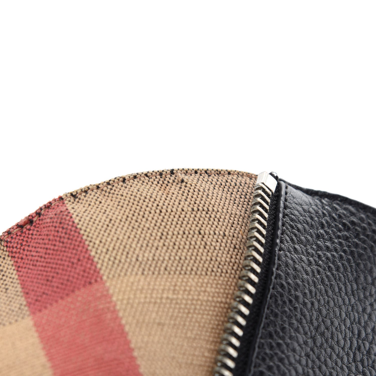 Burberry Grainy Calfskin House Check Tote Black 8 of 13