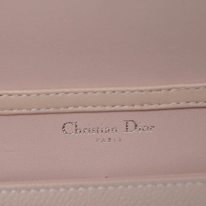 Christian Dior Grained Calfskin Diorama Wallet on Chain Pouch Rose Poudre 6 of 10