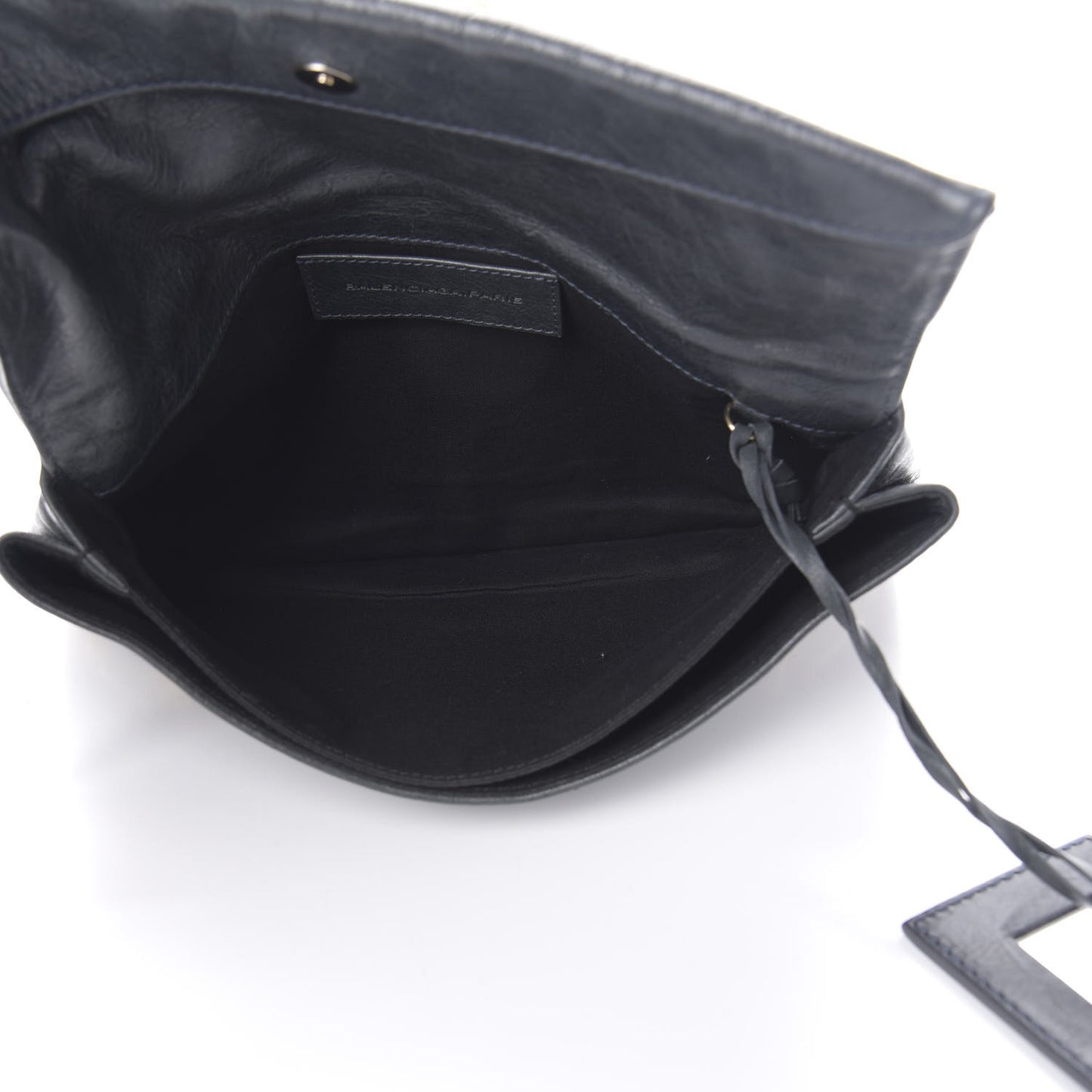 Agneau Giant 21 Gold Hardware Envelope Clutch Anthracite