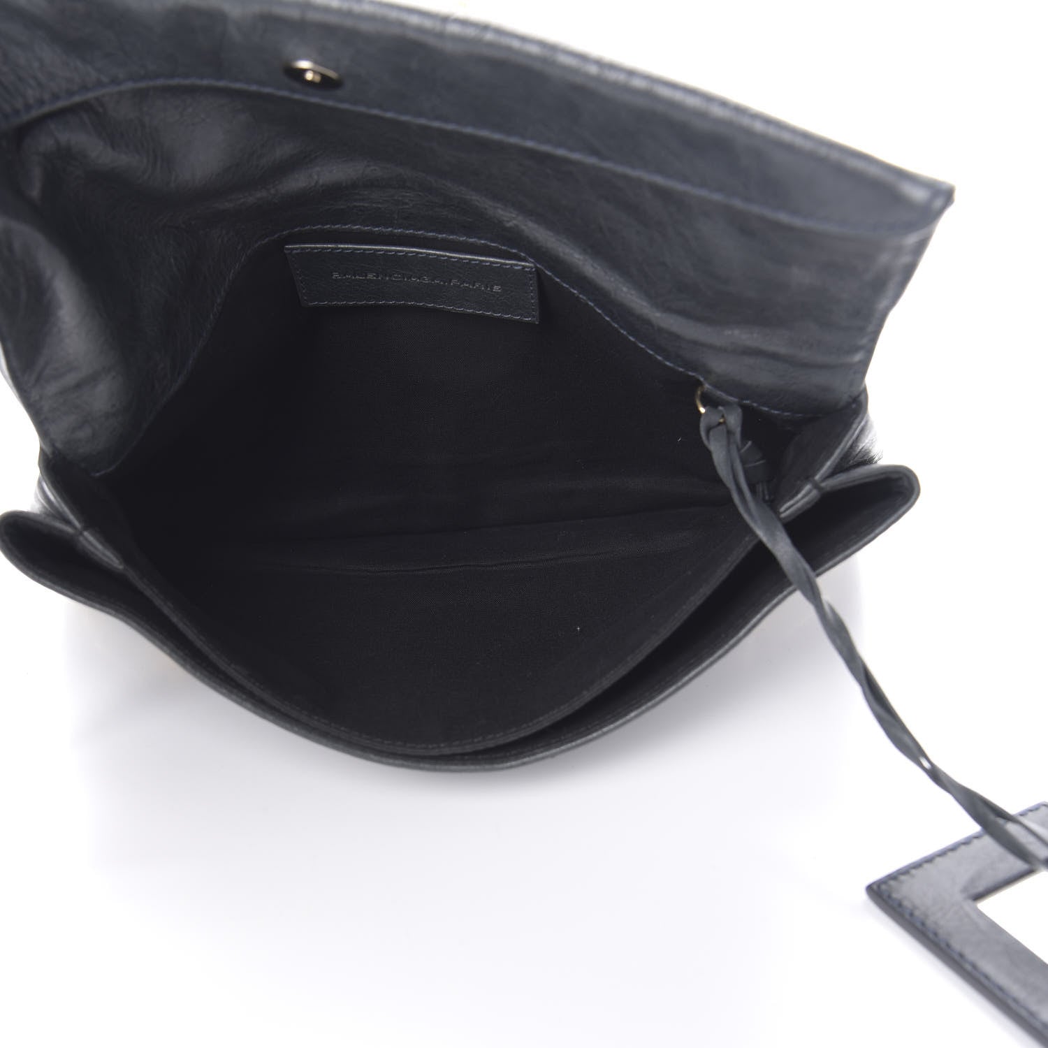 Balenciaga Agneau Giant 21 Gold Hardware Envelope Clutch Anthracite 6 of 7