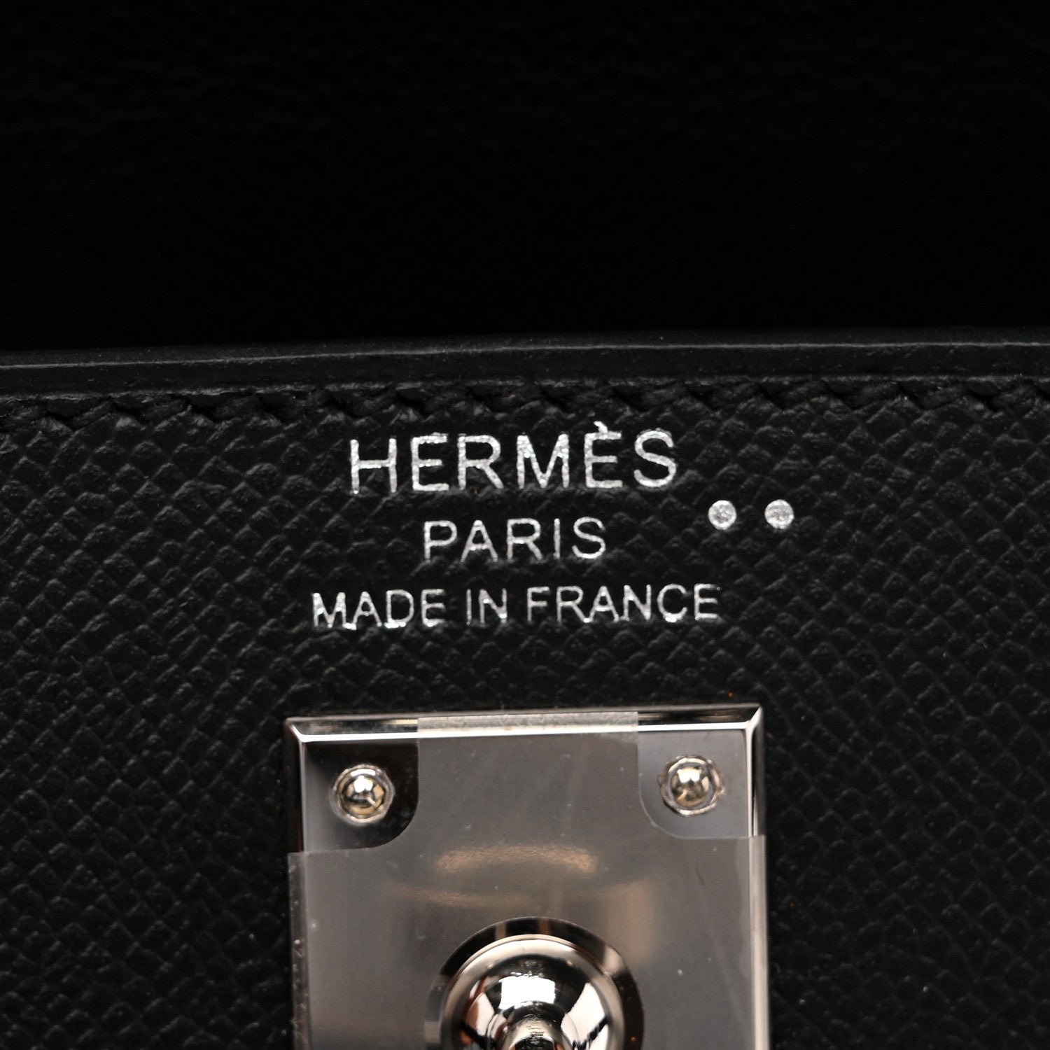 Hermes Madame Calfskin Shiny Niloticus Crocodile Kelly Sellier Touch 25 Black 6 of 14