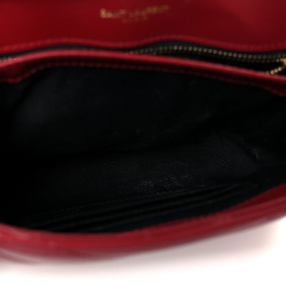 Saint Laurent Calfskin Y Quilted Monogram Toy Loulou Monogram Crossbody Bag Rouge Legion 5 of 11
