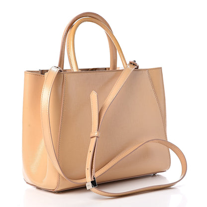 Fendi Vitello Vernice Camoscio Petite 2Jours Tote Make Up 3 of 17