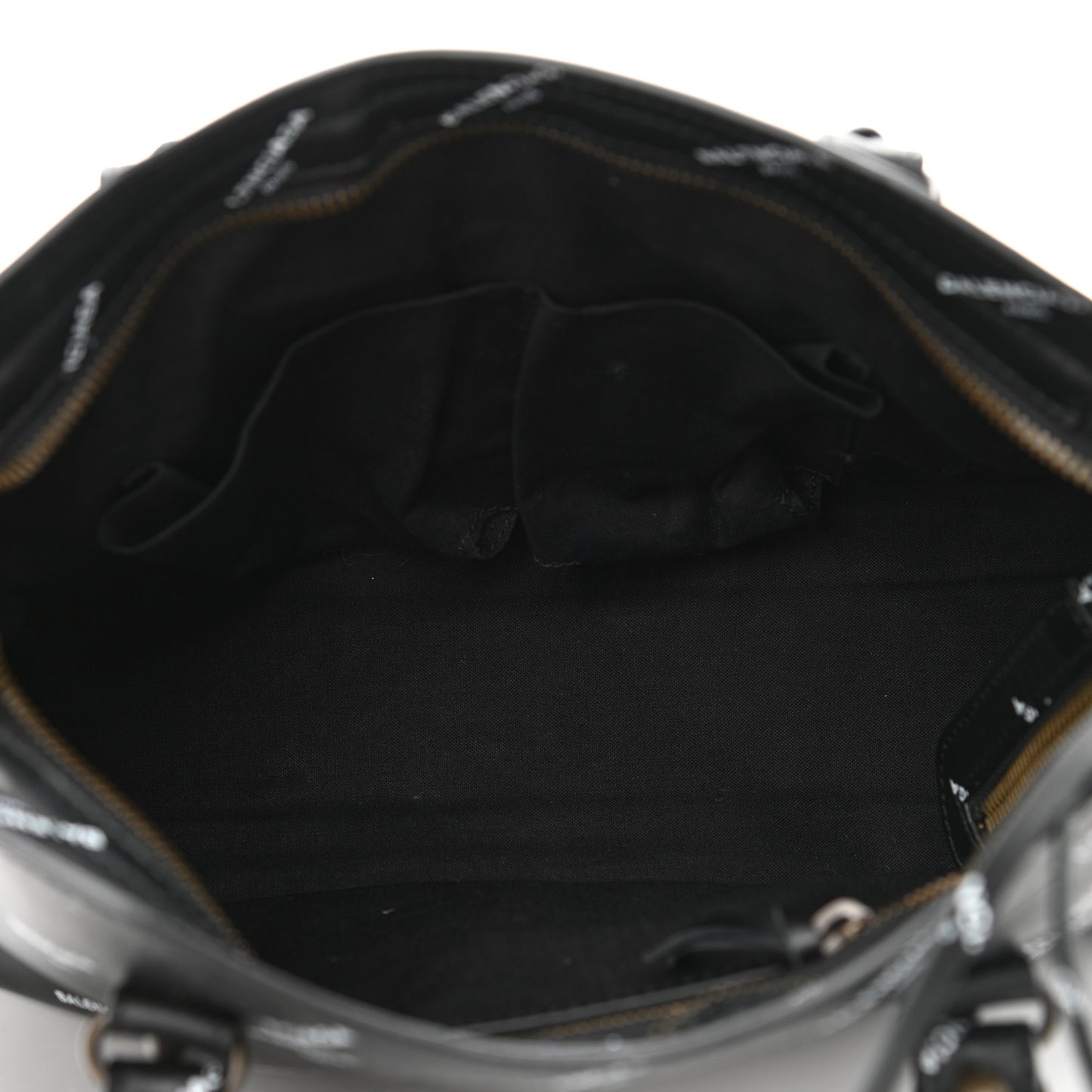 Veau Allover Logo Classic Hardware S City Black White