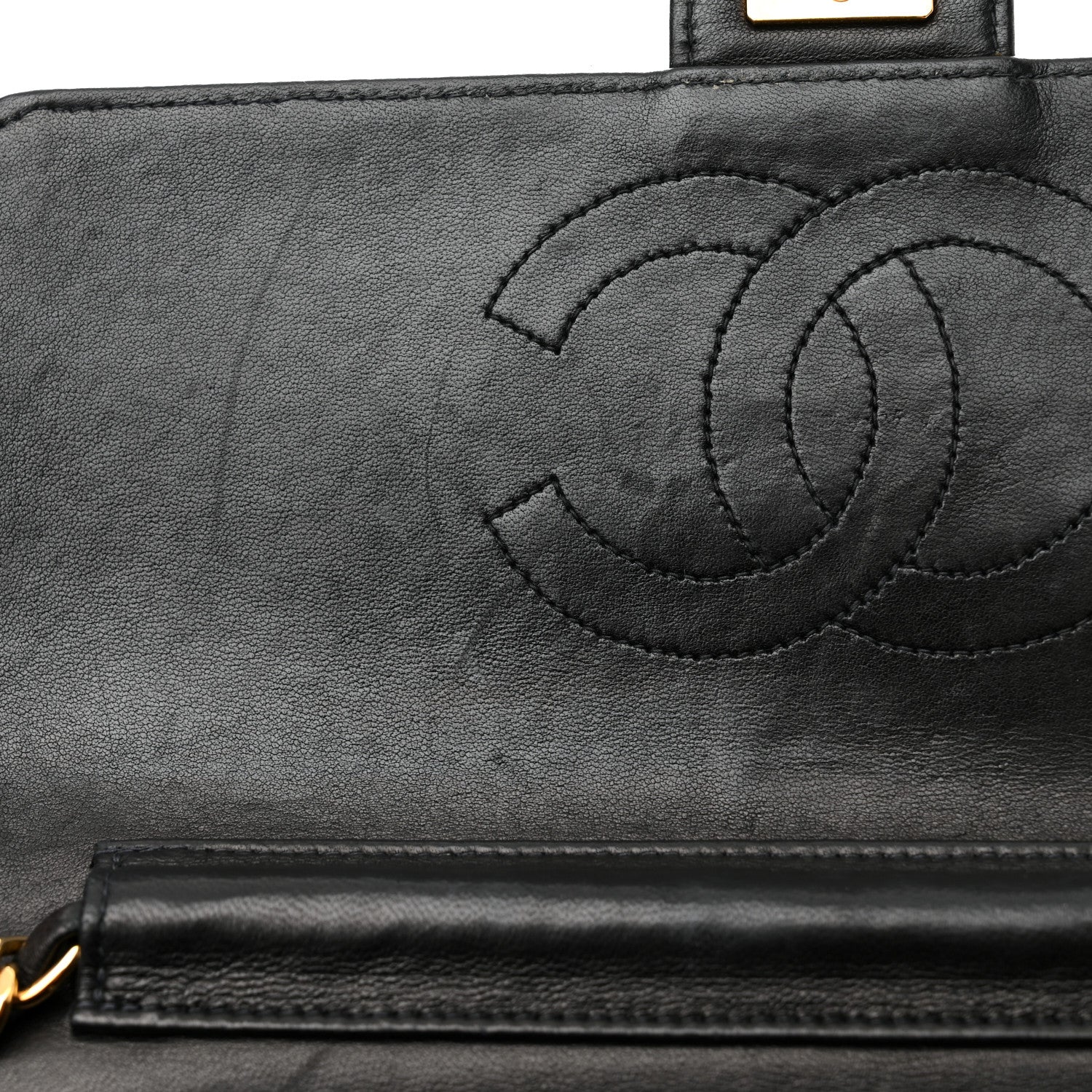 Chanel Lambskin Quilted Small Single Flap Bag Black 12 of 13