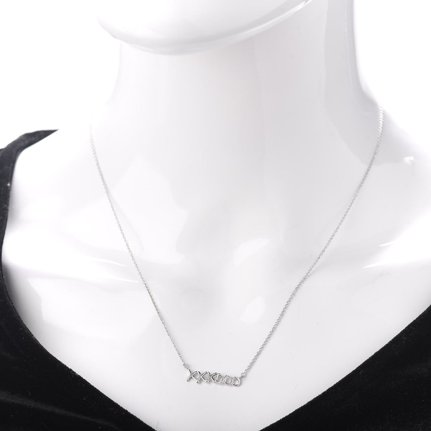 Sterling Silver Paloma's Graffiti Love and Kisses Pendant Necklace