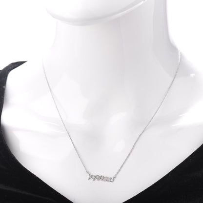 Tiffany Sterling Silver Paloma's Graffiti Love and Kisses Pendant Necklace 2 of 4