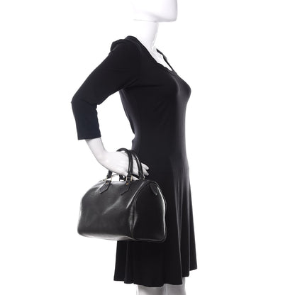 Louis Vuitton Epi Speedy 25 Black 2 of 10